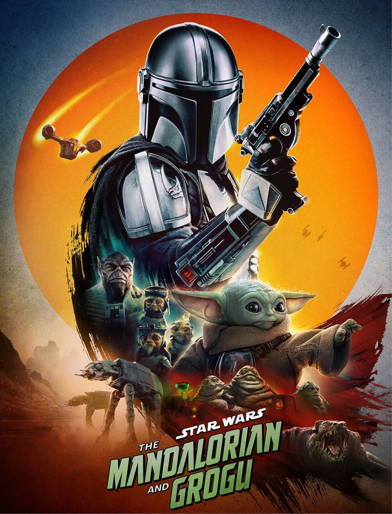 poster de Star Wars The Mandalorian And Grogu